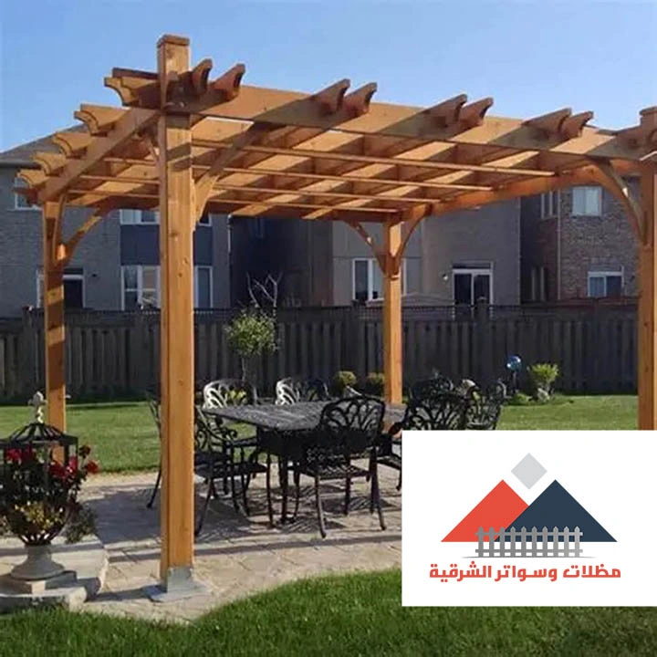 برجولات خشب للحدائق الخبر
