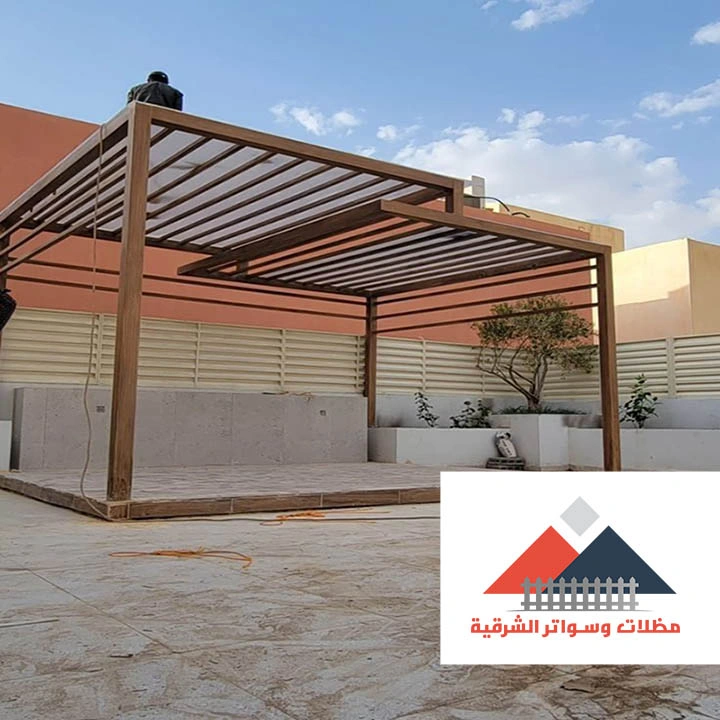 تصميم برجولات خشبية الشرقية