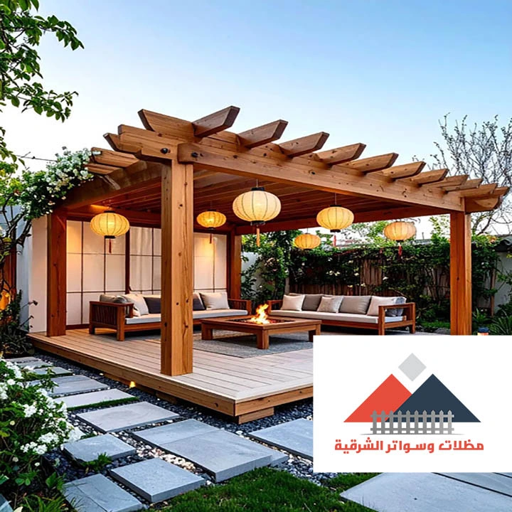 برجولات خشب مودرن الدمام