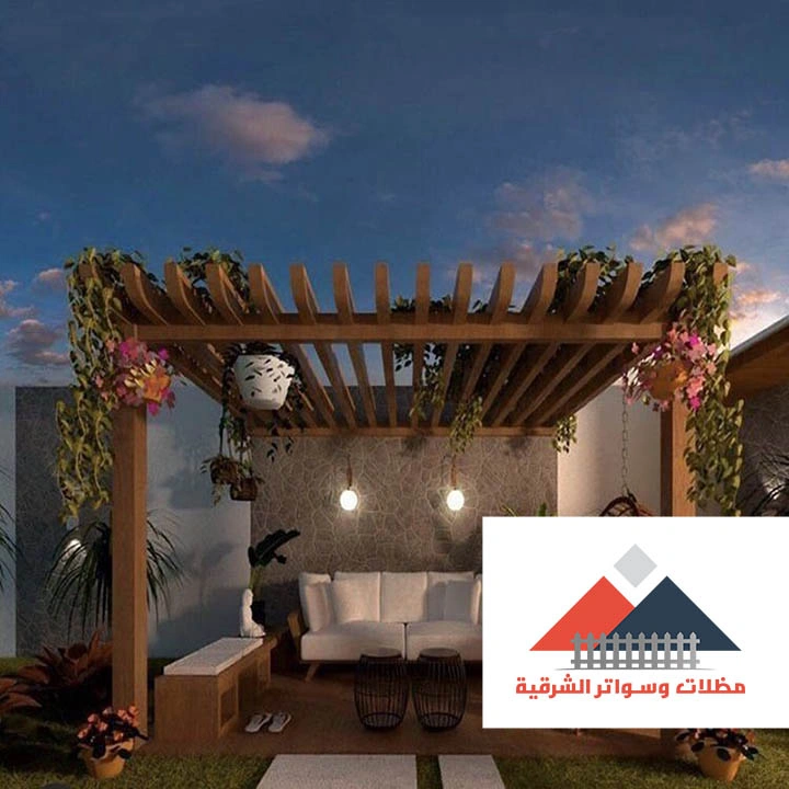برجولات خشب للحدائق الخبر