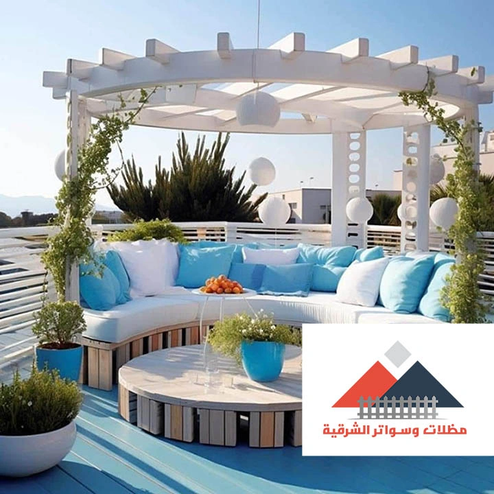 تصميم برجولات خشبية الشرقية