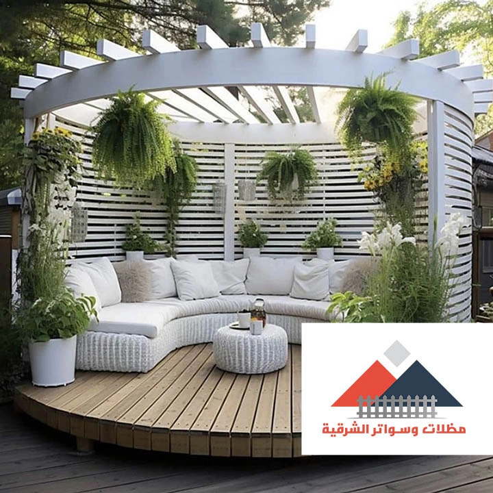 اشكال برجولات خشبية القطيف