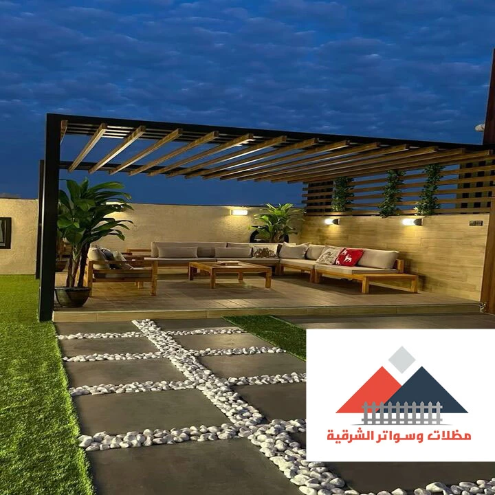 مظلات حدائق حديد الدمام